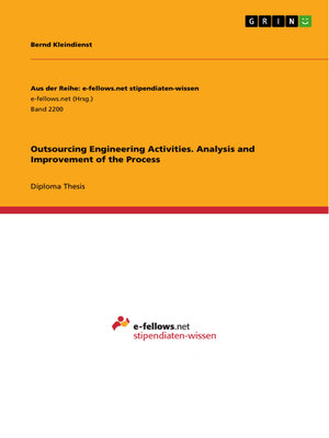 cover image of Outsourcing Engineering Activities. Analysis and Improvement of the Process